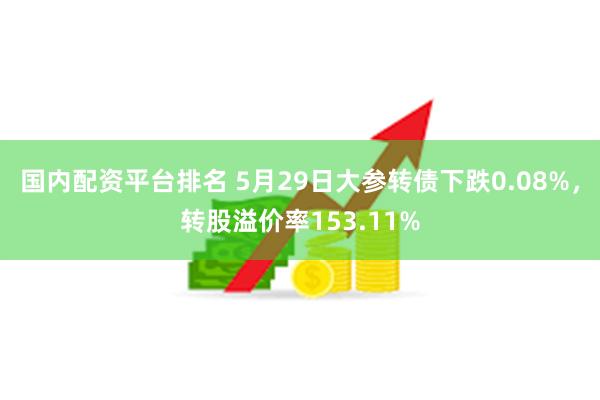 国内配资平台排名 5月29日大参转债下跌0.08%，转股溢价率153.11%