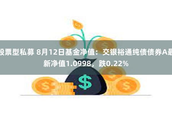 股票型私募 8月12日基金净值：交银裕通纯债债券A最新净值1.0998，跌0.22%