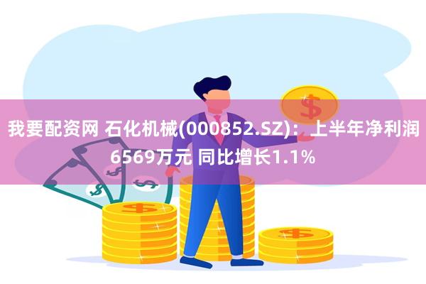 我要配资网 石化机械(000852.SZ)：上半年净利润6569万元 同比增长1.1%