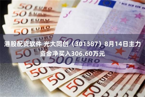 港股配资软件 光大同创（301387）8月14日主力资金净买入306.60万元