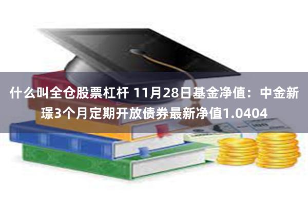 什么叫全仓股票杠杆 11月28日基金净值：中金新璟3个月定期开放债券最新净值1.0404