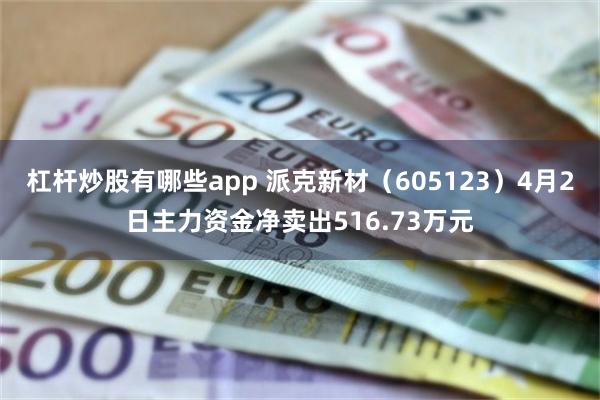 杠杆炒股有哪些app 派克新材(605123)4月2日主力资金净卖出516.73万元