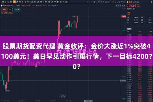 股票期货配资代理 黄金收评：金价大涨近1%突破4100美元！美日罕见动作引爆行情，下一目标4200？